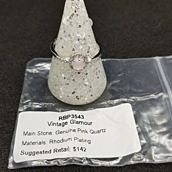 Quartz Ring Pink Size 10 Ring Bomb Party - Picture 4 of 6